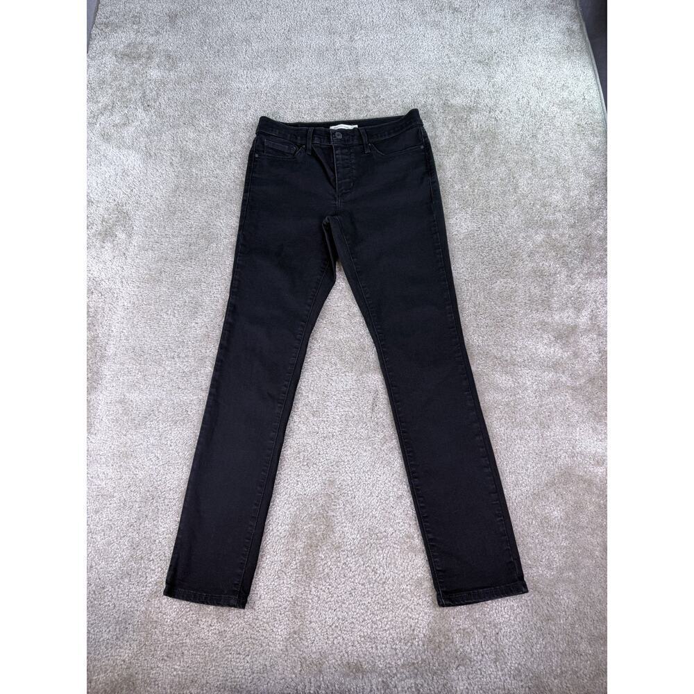 Levi Strauss & Co 311 Women Size 28 Shaping Skinny Pockets Black Grey Jeans C871